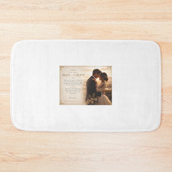 Item preview, Luxury Cinematic Wedding Greeting Card - Bride & Groom Sunset Embrace designed and sold by Atlant11.