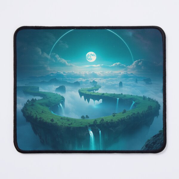 Item preview, Floating Crescent Islands Fantasy Landscape designed and sold by Luminous Wilds.