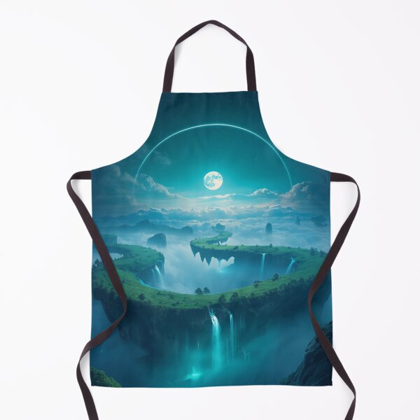 Item preview, Floating Crescent Islands Fantasy Landscape designed and sold by Luminous Wilds.