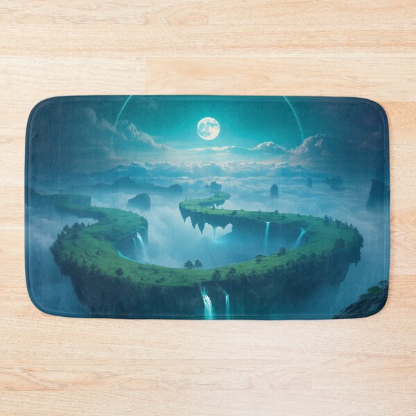 Item preview, Floating Crescent Islands Fantasy Landscape designed and sold by Luminous Wilds.