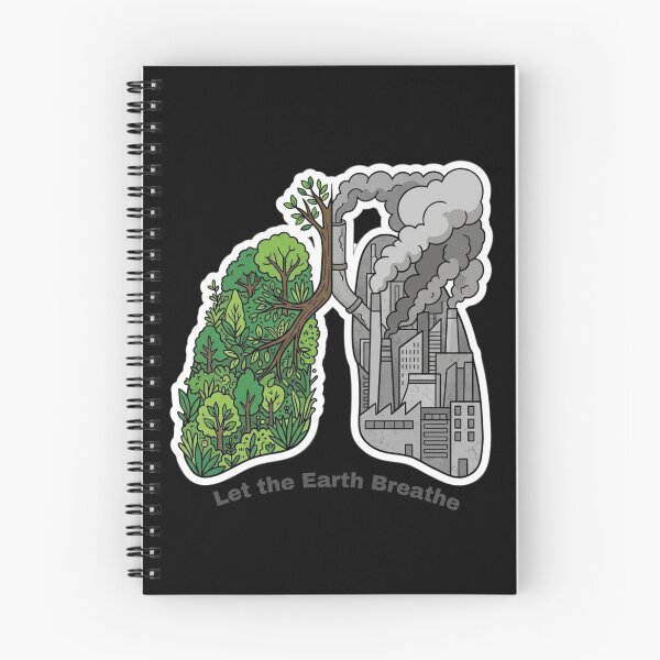 Item preview, Let the Earth Breathe Eco Lungs Vintage Art by Vintry off. designed and sold by VintryOff.