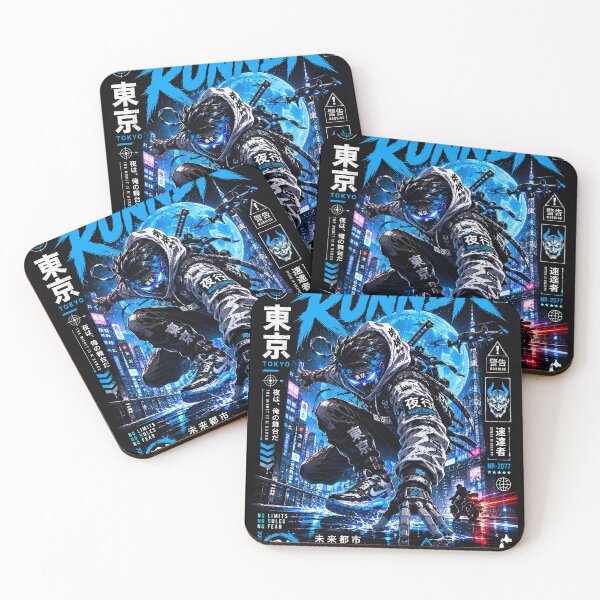 Item preview, Night Runner Tokyo 2077 - Cyberpunk Ninja Anime Streetwear designed and sold by saamessart.