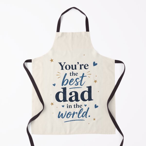 Item preview, You're the Best Dad in the World Typography Design designed and sold by blankTeeShirt.