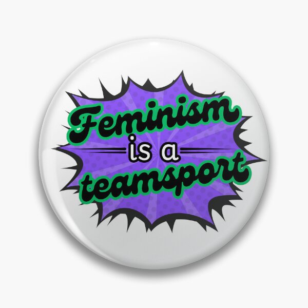 Item preview, Feminism is a teamsport! designed and sold by Cages or Wings.
