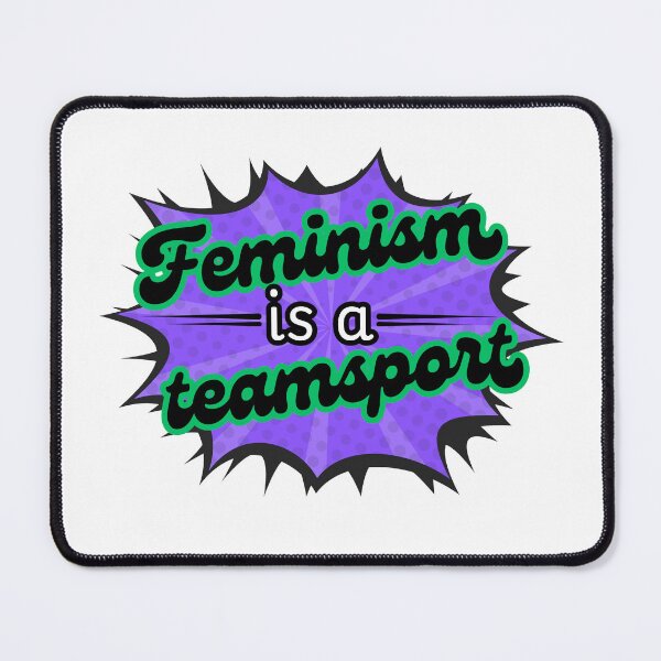Item preview, Feminism is a teamsport! designed and sold by Cages or Wings.
