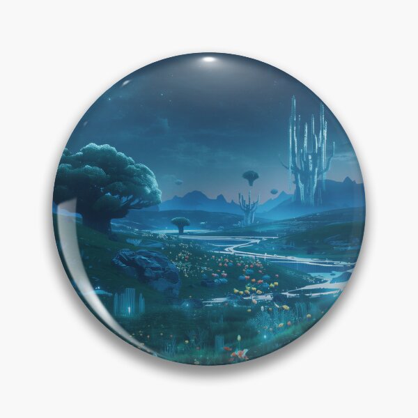 Item preview, Moonlit Spirit Plains Fantasy Alien Landscape designed and sold by Luminous Wilds.