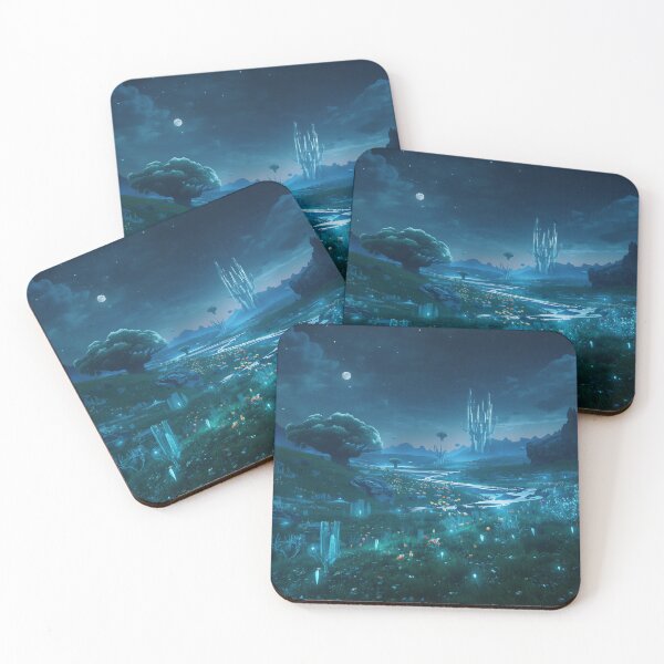 Item preview, Moonlit Spirit Plains Fantasy Alien Landscape designed and sold by Luminous Wilds.