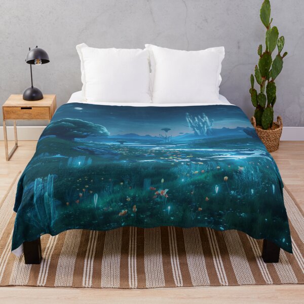 Item preview, Moonlit Spirit Plains Fantasy Alien Landscape designed and sold by Luminous Wilds.