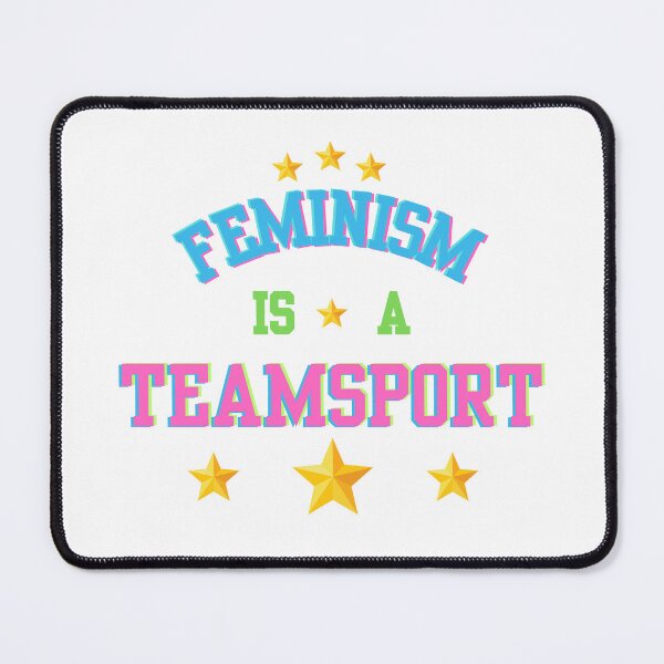 Item preview, Feminism is a teamsport! Blue-Green-Pink designed and sold by Cages or Wings.