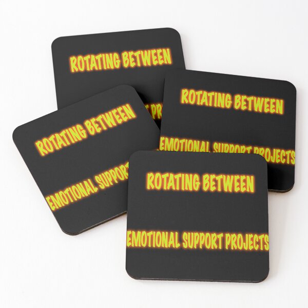 Item preview, Rotating Between Emotional Support Projects – Funny Knitting Humor Shirt, Crochet Crafting Tee designed and sold by ArtyWares.