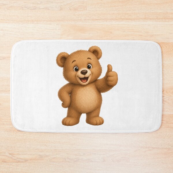 Item preview, Cute Teddy Bear Thumbs Up Watercolor Happy Animal designed and sold by Seculinator.