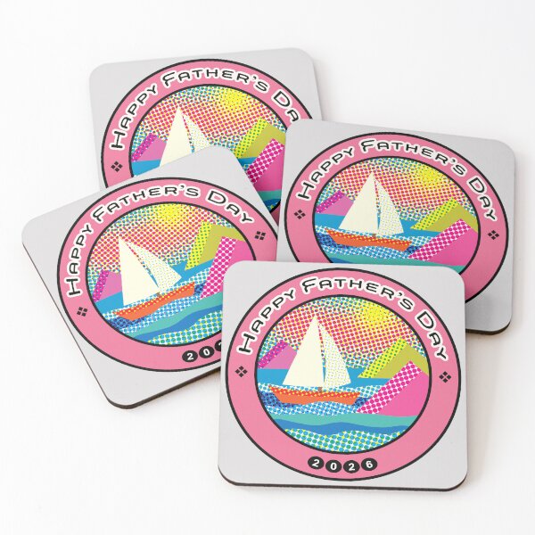 Item preview, Retro Op Art Sailing Seascape for Father’s Day designed and sold by cremedecolor.