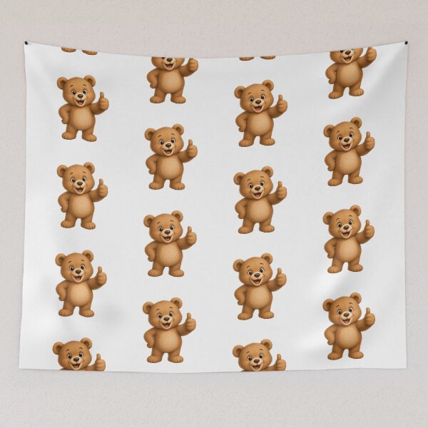 Item preview, Cute Teddy Bear Thumbs Up Watercolor Happy Animal designed and sold by Seculinator.