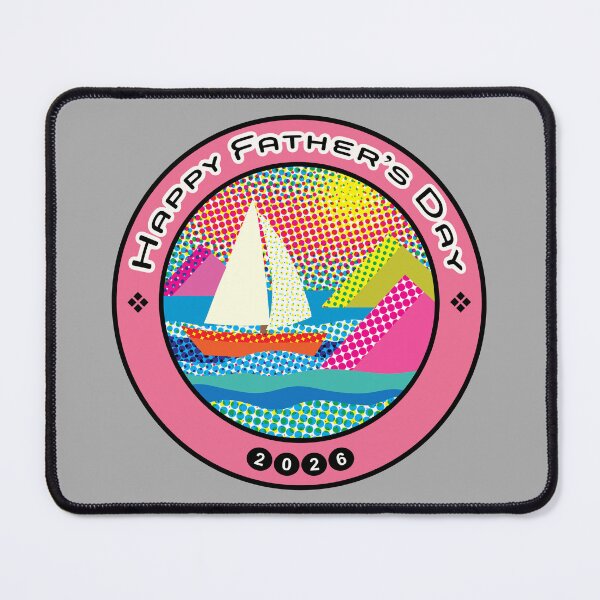 Item preview, Retro Op Art Sailing Seascape for Father’s Day designed and sold by cremedecolor.