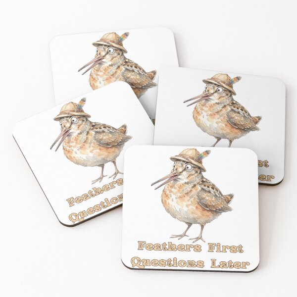 Item preview, American Woodcock Feathers First Questions Later | Funny Explorer Bird designed and sold by HelgaCraftery.