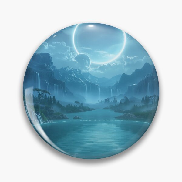 Item preview, Halo Falls Sanctuary Fantasy Landscape designed and sold by Luminous Wilds.