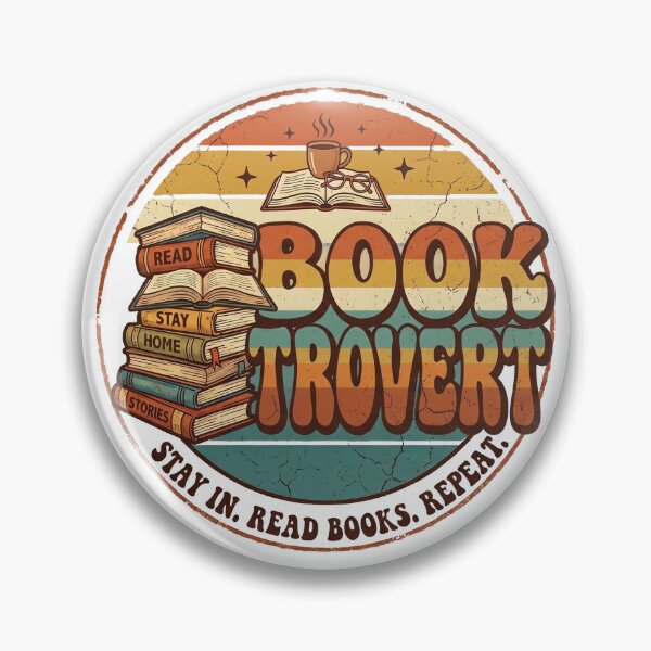 Item preview, Booktrovert Retro Book Lover Reading Design designed and sold by Pixel Analytics.