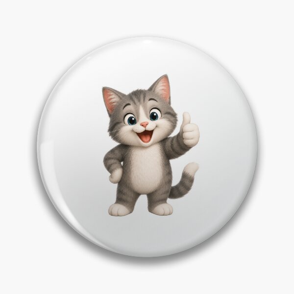 Item preview, Cute Cat Thumbs Up Watercolor Happy Kitten Art designed and sold by Seculinator.