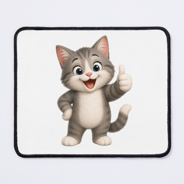 Item preview, Cute Cat Thumbs Up Watercolor Happy Kitten Art designed and sold by Seculinator.