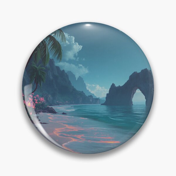 Item preview, Celestial Bloom Coast Fantasy Landscape designed and sold by Luminous Wilds.