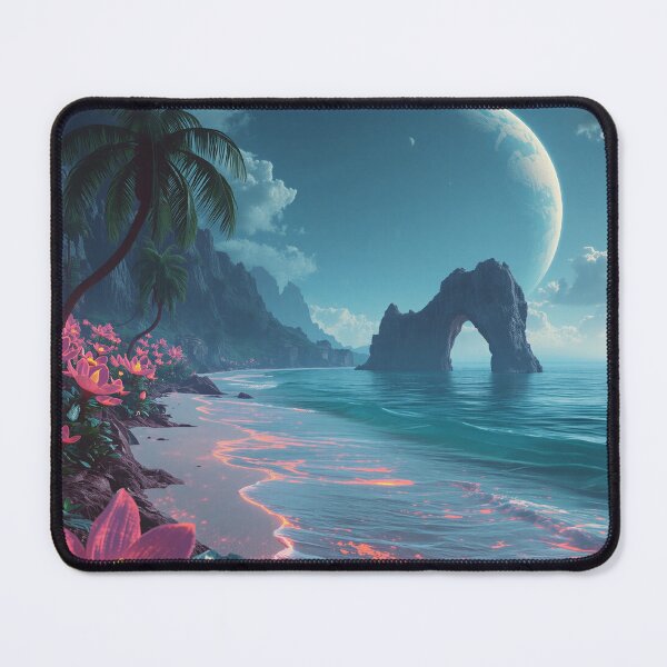 Item preview, Celestial Bloom Coast Fantasy Landscape designed and sold by Luminous Wilds.