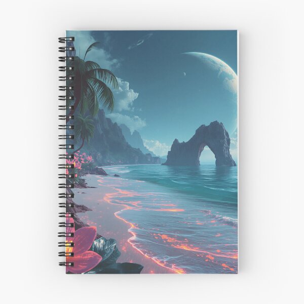 Item preview, Celestial Bloom Coast Fantasy Landscape designed and sold by Luminous Wilds.