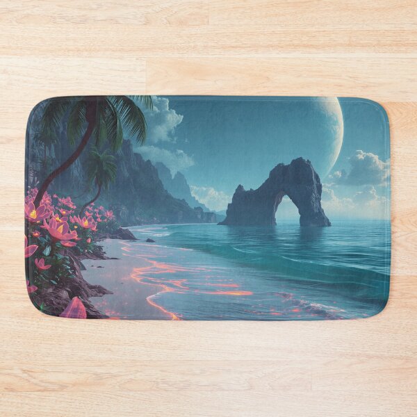 Item preview, Celestial Bloom Coast Fantasy Landscape designed and sold by Luminous Wilds.