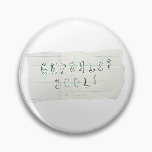 Item preview, Feelings? Cool! · Hand-painted typography, hand lettering, forest green ink, paper strips designed and sold by EmotionsOK.