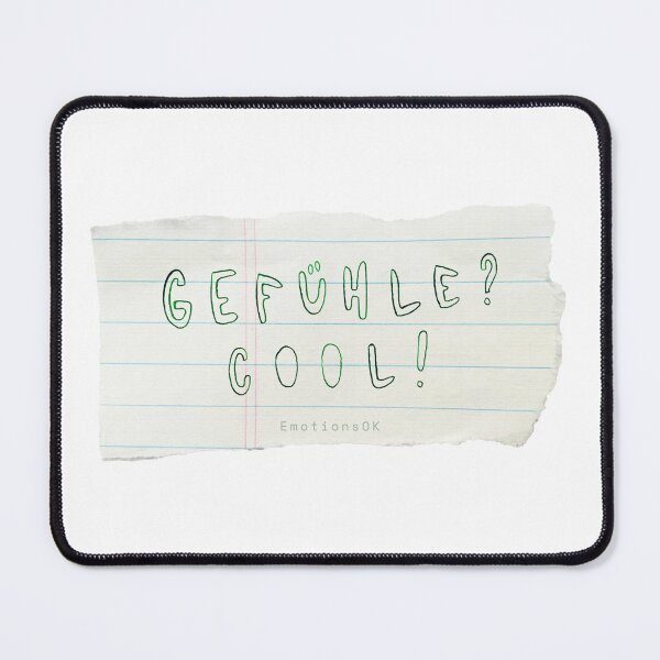 Item preview, Feelings? Cool! · Hand-painted typography, hand lettering, forest green ink, paper strips designed and sold by EmotionsOK.