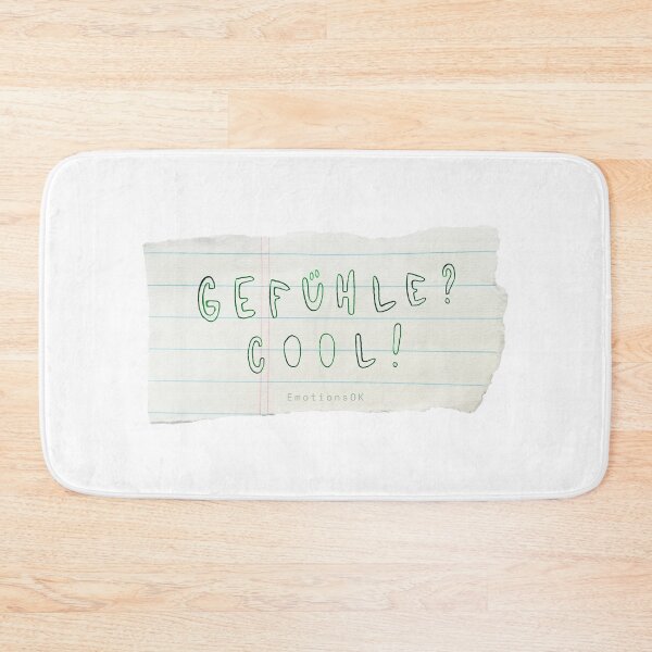 Item preview, Feelings? Cool! · Hand-painted typography, hand lettering, forest green ink, paper strips designed and sold by EmotionsOK.