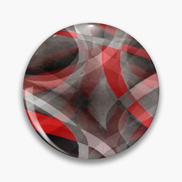 Item preview, Eighties Red On Grey Abstract Curve Pattern designed and sold by taiche.