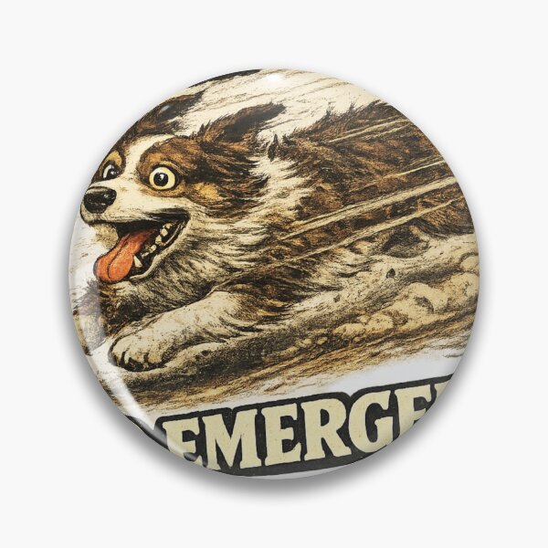 Item preview, BRB Food Emergency Funny Running Dog Meme Art – Relatable Dog Humor | Dog Lover Gift designed and sold by irfanshikh.