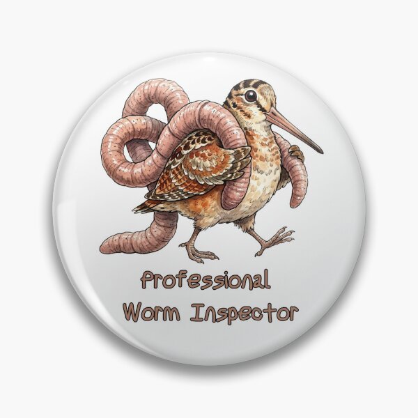 Item preview, American Woodcock Professional Worm Inspector | Funny Bird Meme Design designed and sold by HelgaCraftery.
