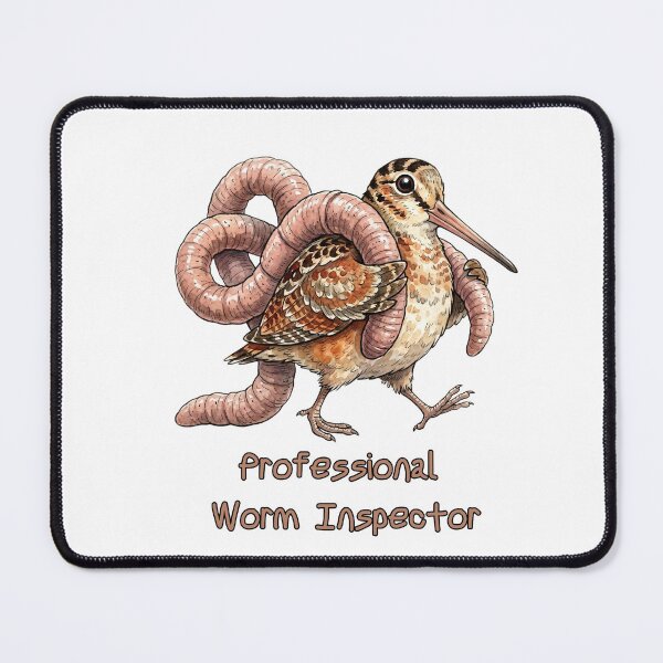 Item preview, American Woodcock Professional Worm Inspector | Funny Bird Meme Design designed and sold by HelgaCraftery.