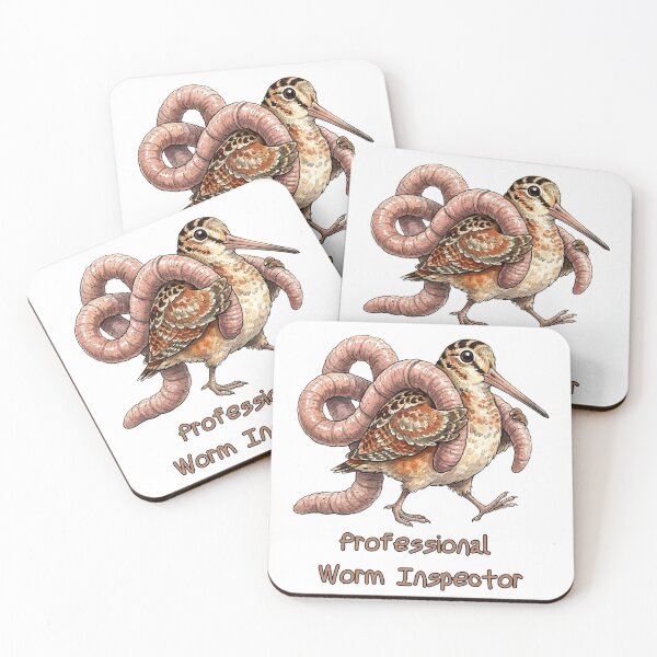 Item preview, American Woodcock Professional Worm Inspector | Funny Bird Meme Design designed and sold by HelgaCraftery.