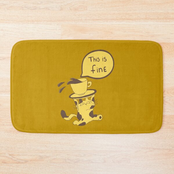 Item preview, This is fine-funny coffee cat meme designed and sold by ISG Designs.