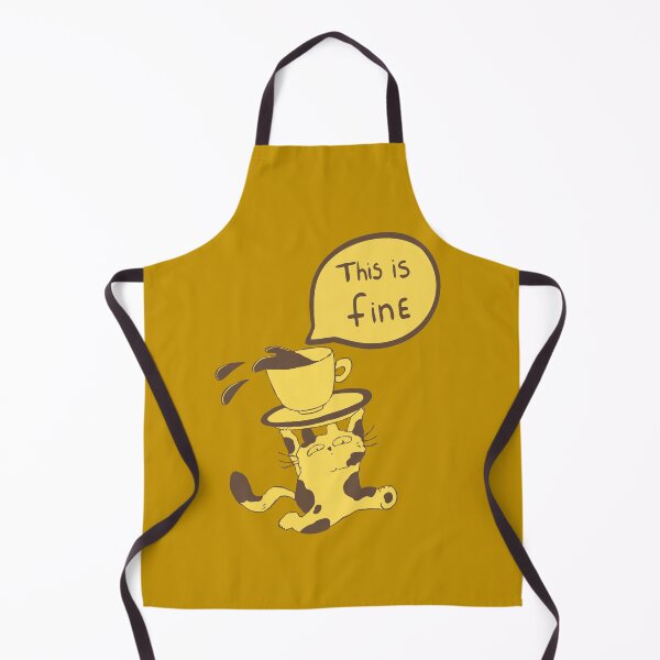 Item preview, This is fine-funny coffee cat meme designed and sold by ISG Designs.