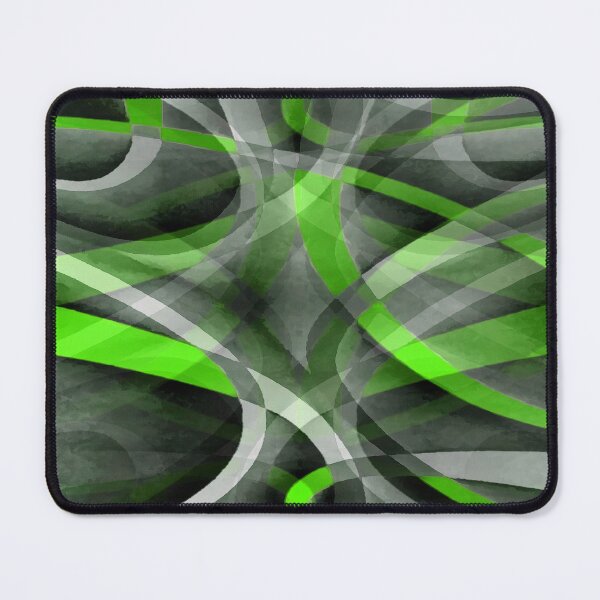 Item preview, Eighties Lime Green On Grey Abstract Curve Pattern designed and sold by taiche.