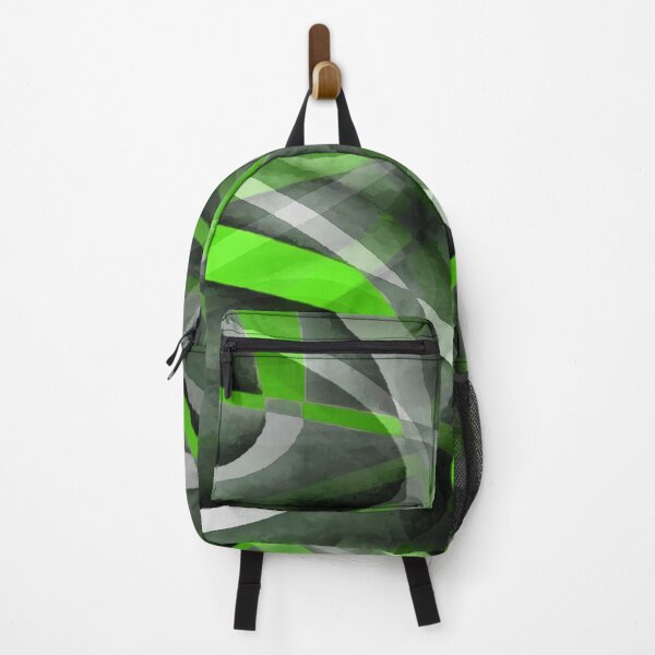 Item preview, Eighties Lime Green On Grey Abstract Curve Pattern designed and sold by taiche.