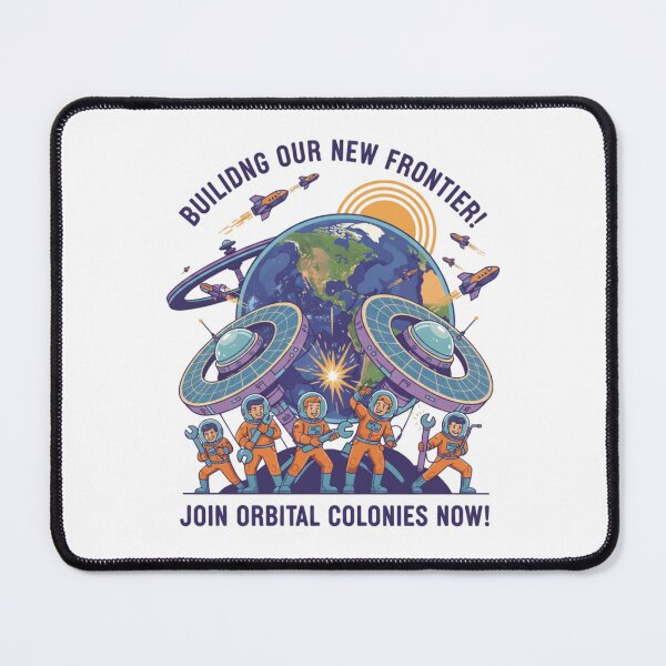 Item preview, Retro Futuristic Space Colonization Art - Vintage 70s Sci-Fi Propaganda designed and sold by VanSum.