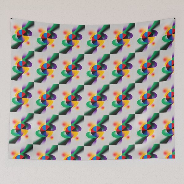 Item preview, Colourful swirling pattern with circles designed and sold by carlsmart1.