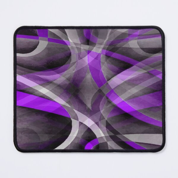 Item preview, Eighties Light Purple On Grey Abstract Curve Pattern designed and sold by taiche.