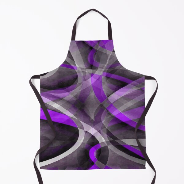 Item preview, Eighties Light Purple On Grey Abstract Curve Pattern designed and sold by taiche.