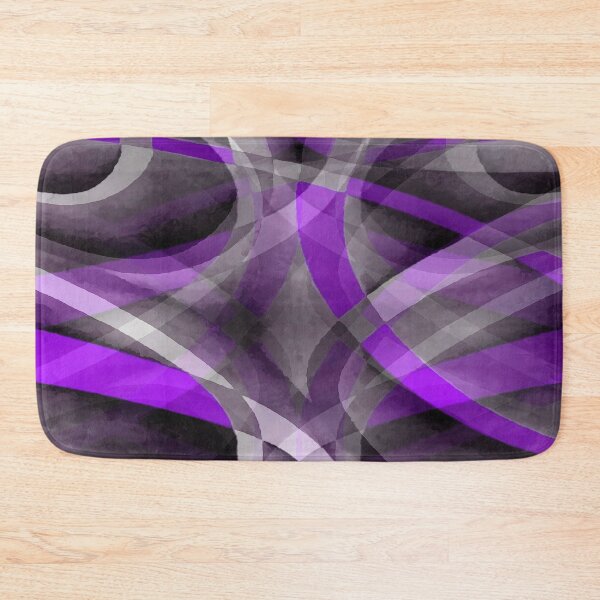 Item preview, Eighties Light Purple On Grey Abstract Curve Pattern designed and sold by taiche.