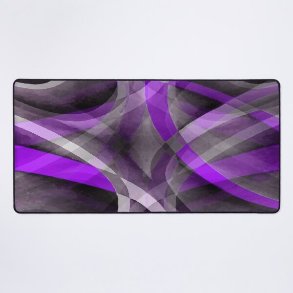 Item preview, Eighties Light Purple On Grey Abstract Curve Pattern designed and sold by taiche.
