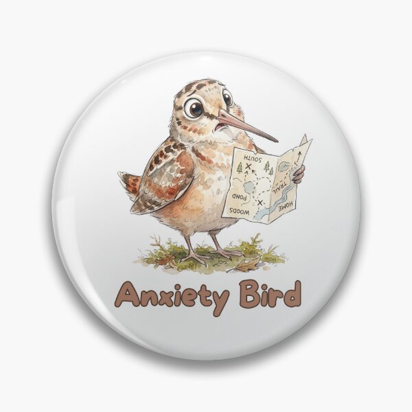 Item preview, American Woodcock Anxiety Bird | Cute Funny Lost Bird Meme designed and sold by HelgaCraftery.