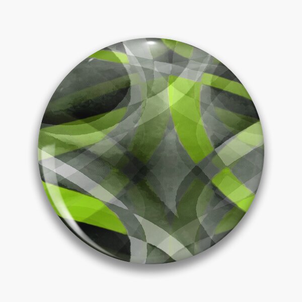 Item preview, Eighties Lime Yellow On Grey Abstract Curve Pattern designed and sold by taiche.