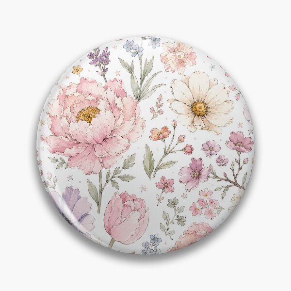 Item preview, Vintage Watercolor Wildflower designed and sold by Tiny Cozy Art.