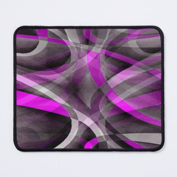 Item preview, Eighties Dark Pink On Grey Abstract Curve Pattern designed and sold by taiche.