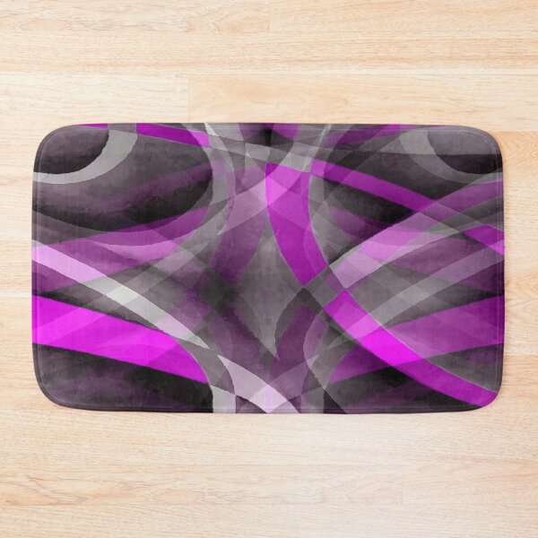 Item preview, Eighties Dark Pink On Grey Abstract Curve Pattern designed and sold by taiche.